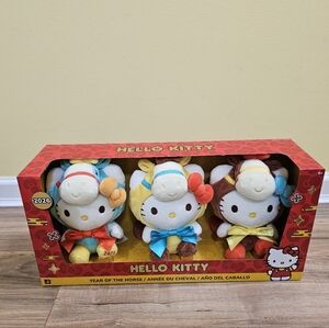 Hello Kitty 2026 Year of the Horse 8-Inch Plush 3-Pack